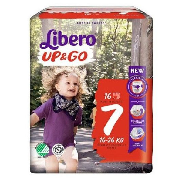 LIBERO Up&Go 7 <mark>F</mark>ralda-Cueca | 16-26 kg | 16 Unid.