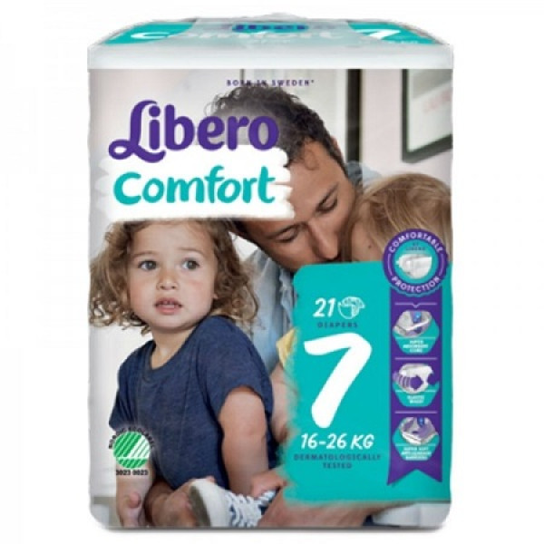 LIBERO Comfort 7 <mark>F</mark>raldas | 16-26kg | 21 Unid.
