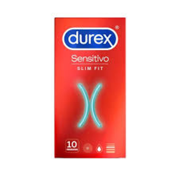 Durex Sensitivo Preserv Slim <mark>F</mark>it X10,