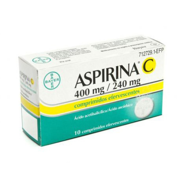 Aspirina C, 400/240 mg x 10 comp eferv