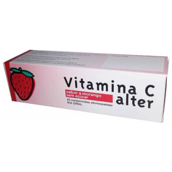 Vitamina C Alter Morango, 1000 mg x 20 comp eferv
