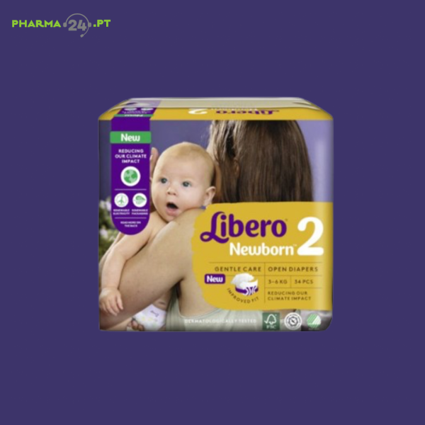 LIBERO Newborn 2 Fraldas | 3-6kg | 34 Unid.