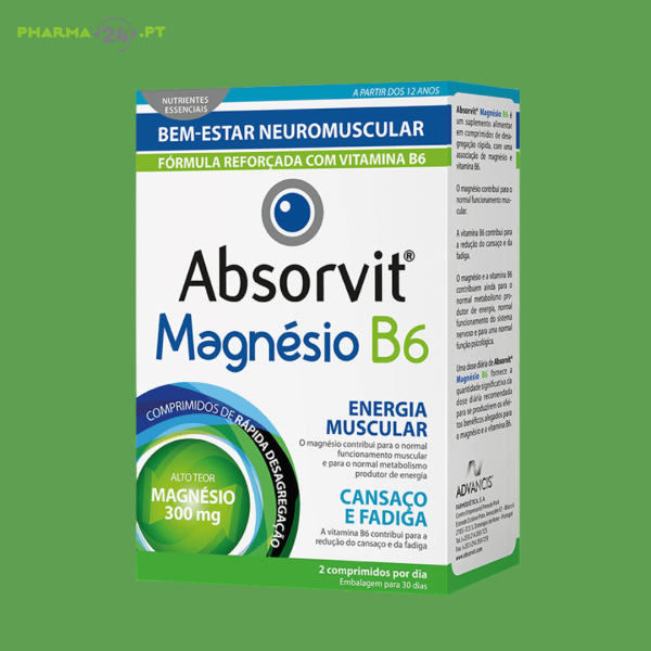ABSORVIT Magnésio B6 | 60 Comp.