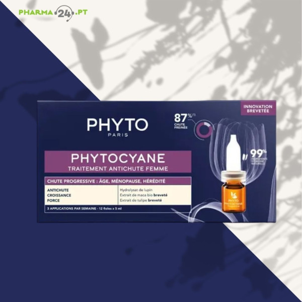 PHYTO PhytoCyane Cuidado Antiqueda Mulher | 12 Amp. 5ml